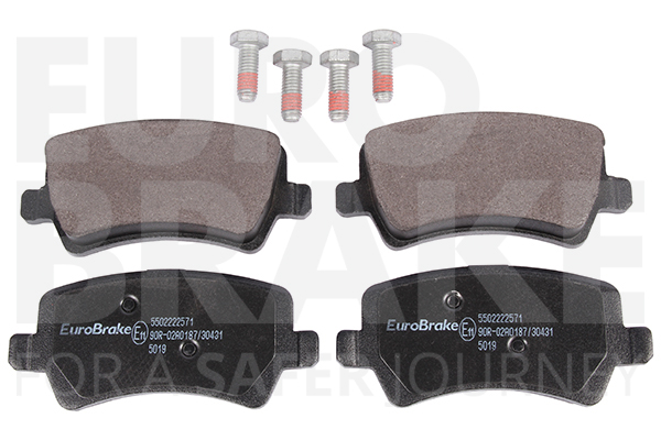 Jeu de 4 plaquettes de frein | EUROBRAKE