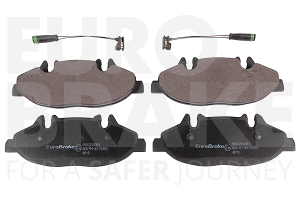 Jeu de 4 plaquettes de frein | EUROBRAKE