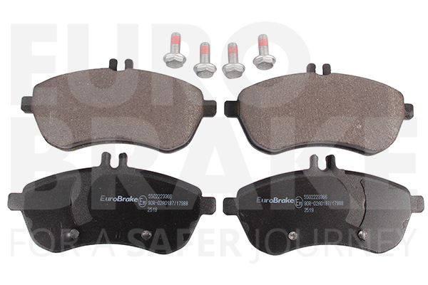 Jeu de 4 plaquettes de frein | EUROBRAKE