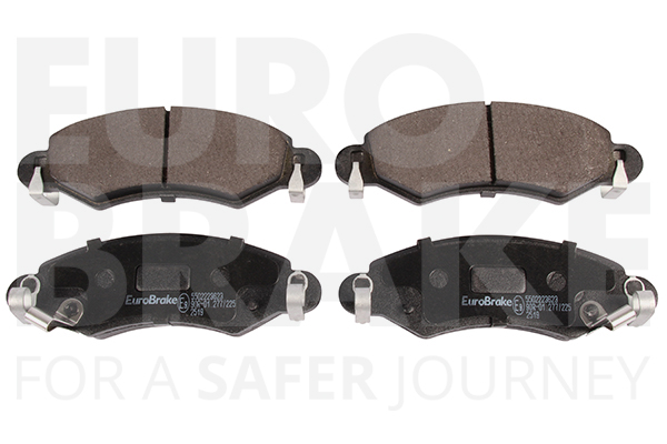 Jeu de 4 plaquettes de frein | EUROBRAKE