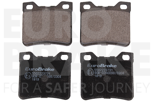 Jeu de 4 plaquettes de frein | EUROBRAKE