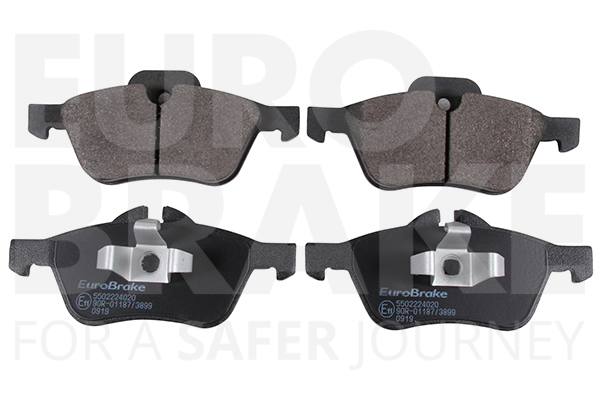 Jeu de 4 plaquettes de frein | EUROBRAKE