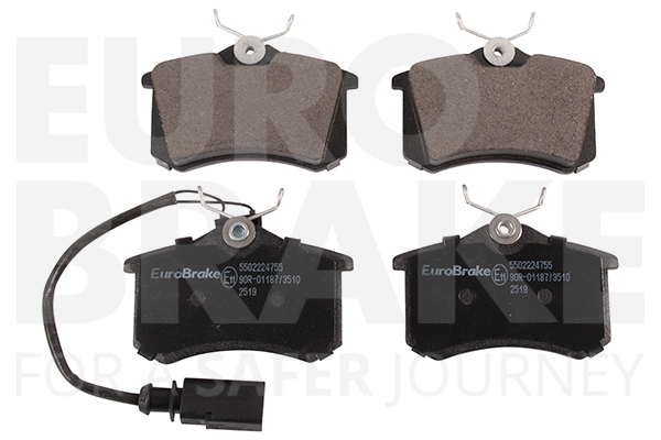 Jeu de 4 plaquettes de frein | EUROBRAKE