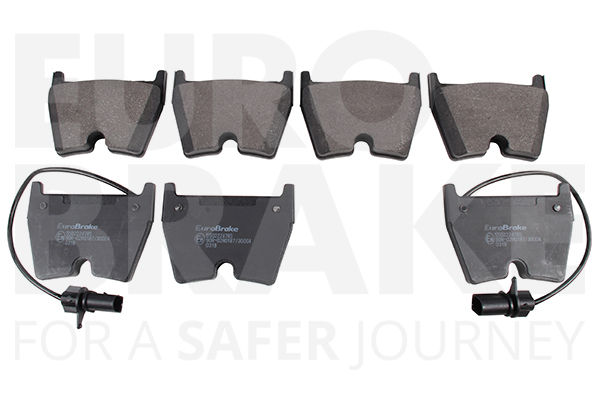 Jeu de 4 plaquettes de frein | EUROBRAKE