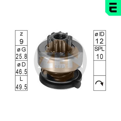Image du produit pour Embrayage à roue libre, démarreur