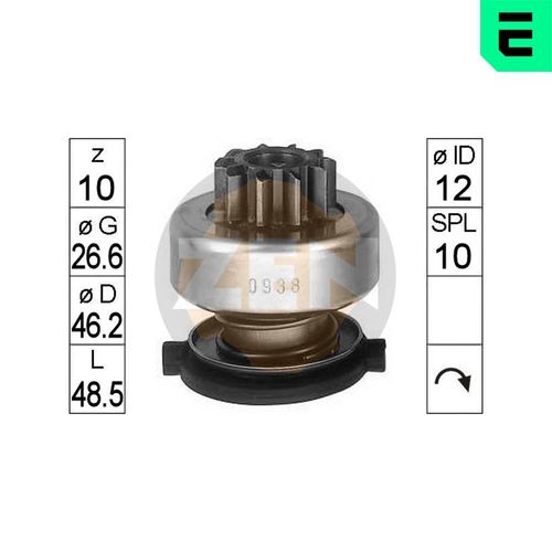 Image du produit pour Embrayage à roue libre, démarreur