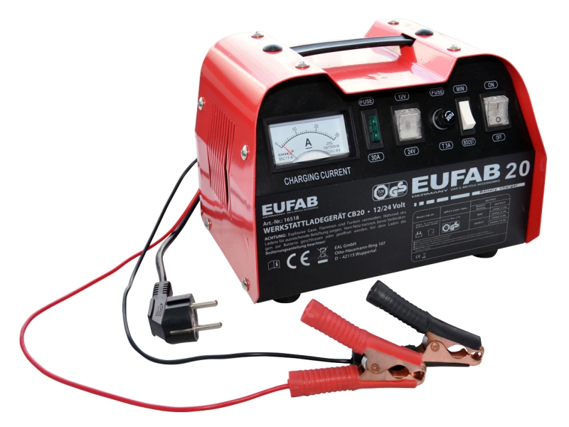 Chargeur avec fonction de recharge rapide 12 V - 15 ampères | EUFAB