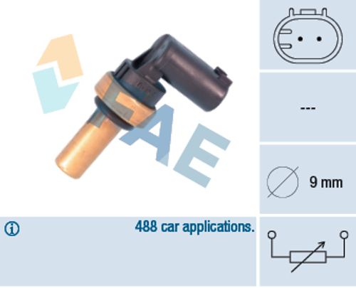 Image du produit pour Capteur, température de la culasse