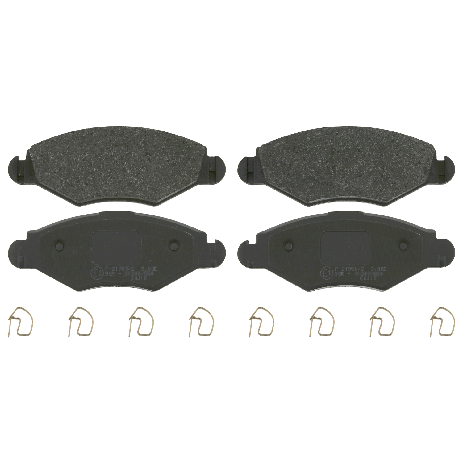 Jeu de 4 plaquettes de frein | FEBI BILSTEIN