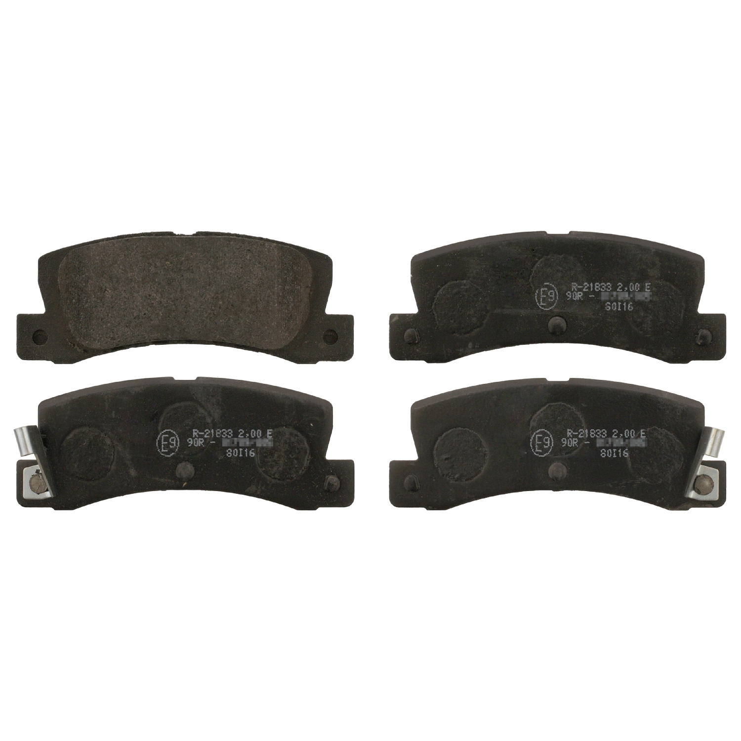 Jeu de 4 plaquettes de frein | FEBI BILSTEIN