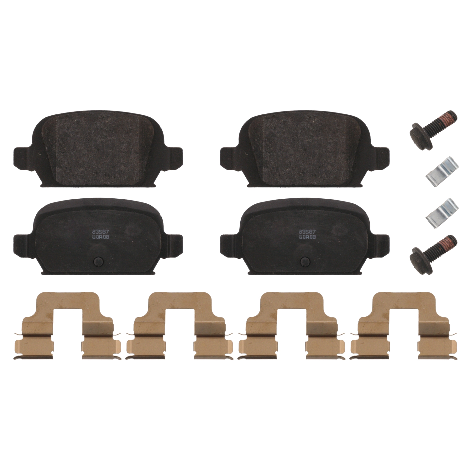 Jeu de 4 plaquettes de frein | FEBI BILSTEIN