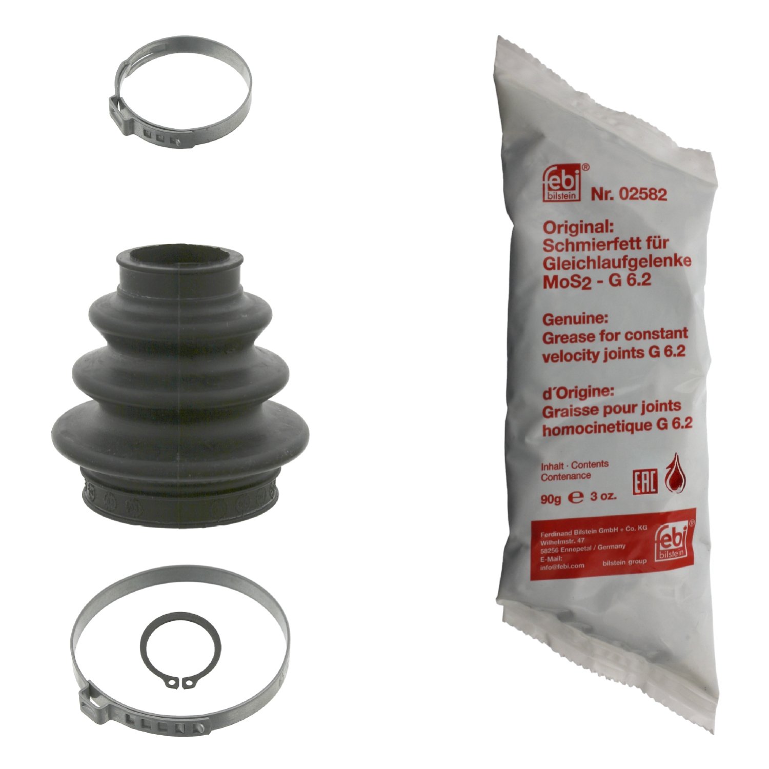 Jeu de joints-soufflets, arbre de commande | FEBI BILSTEIN