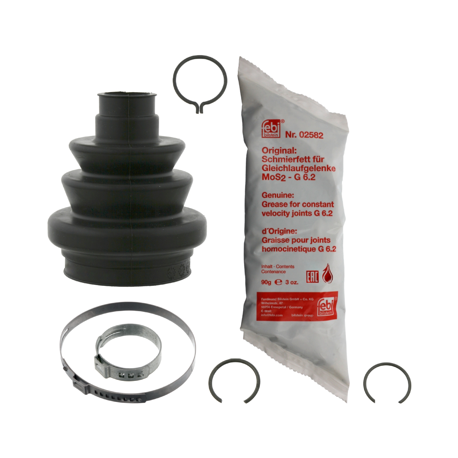 Jeu de joints-soufflets, arbre de commande | FEBI BILSTEIN