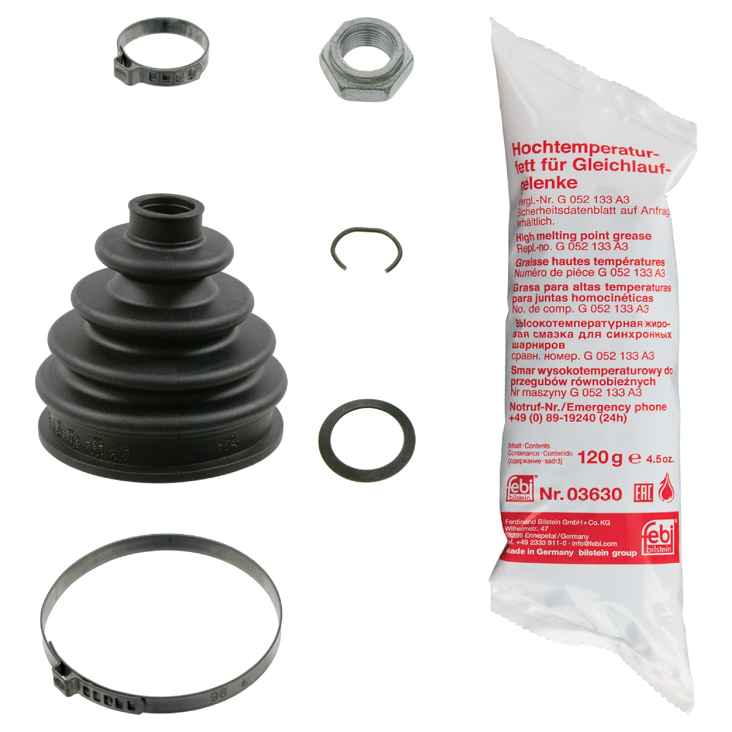 Jeu de joints-soufflets, arbre de commande | FEBI BILSTEIN