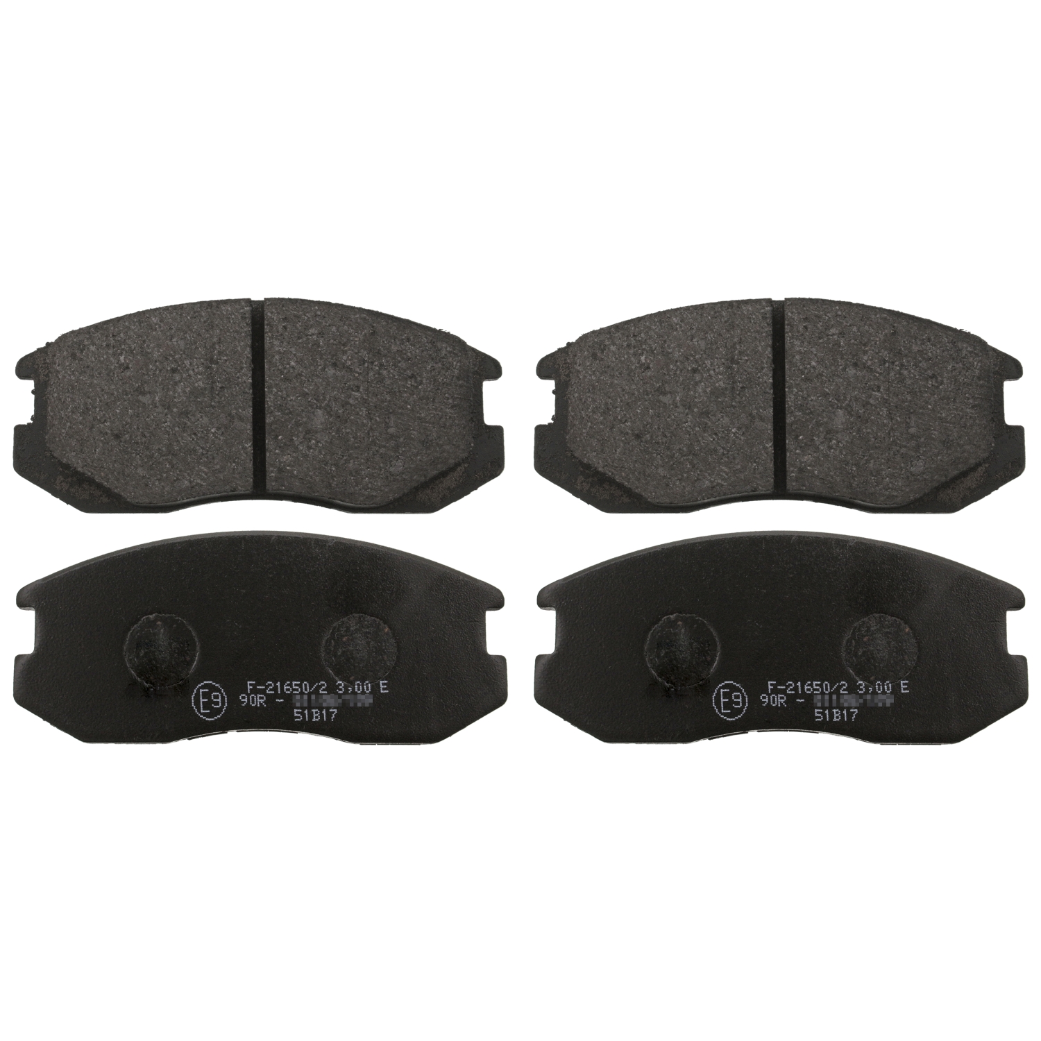 Jeu de 4 plaquettes de frein | FEBI BILSTEIN