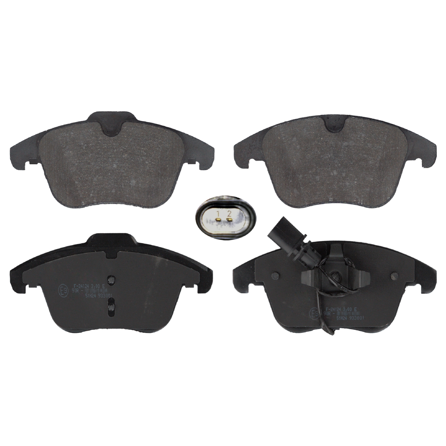 Jeu de 4 plaquettes de frein | FEBI BILSTEIN