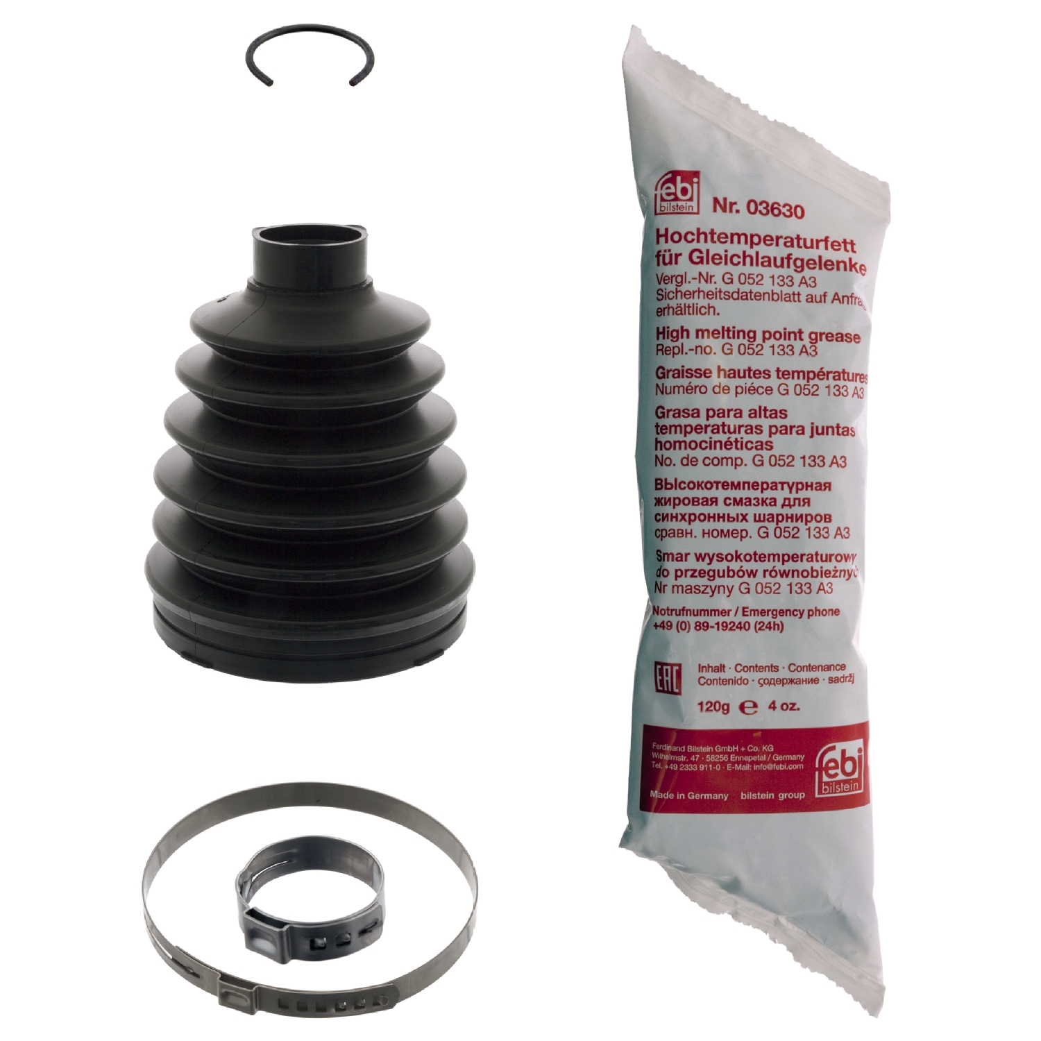 Jeu de joints-soufflets, arbre de commande | FEBI BILSTEIN