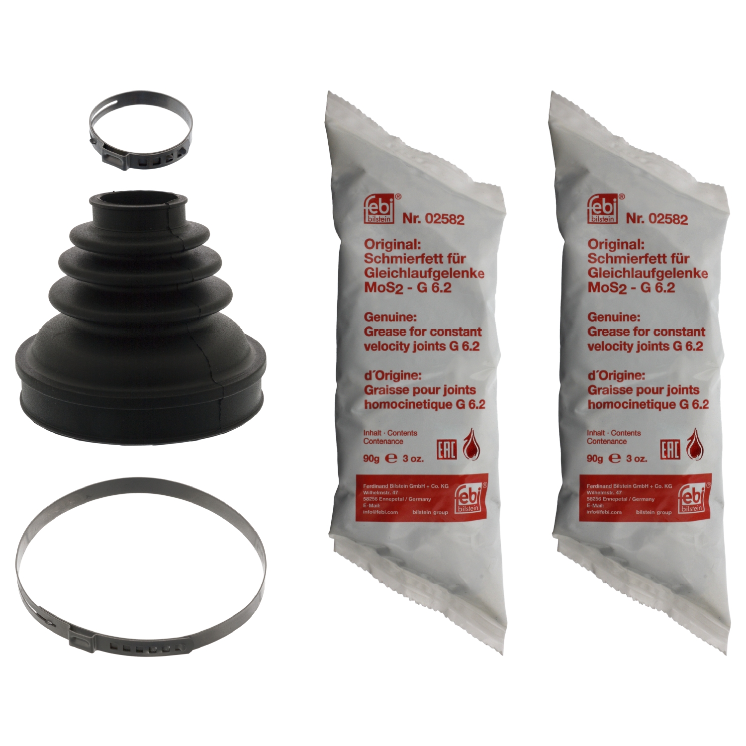 Jeu de joints-soufflets, arbre de commande | FEBI BILSTEIN