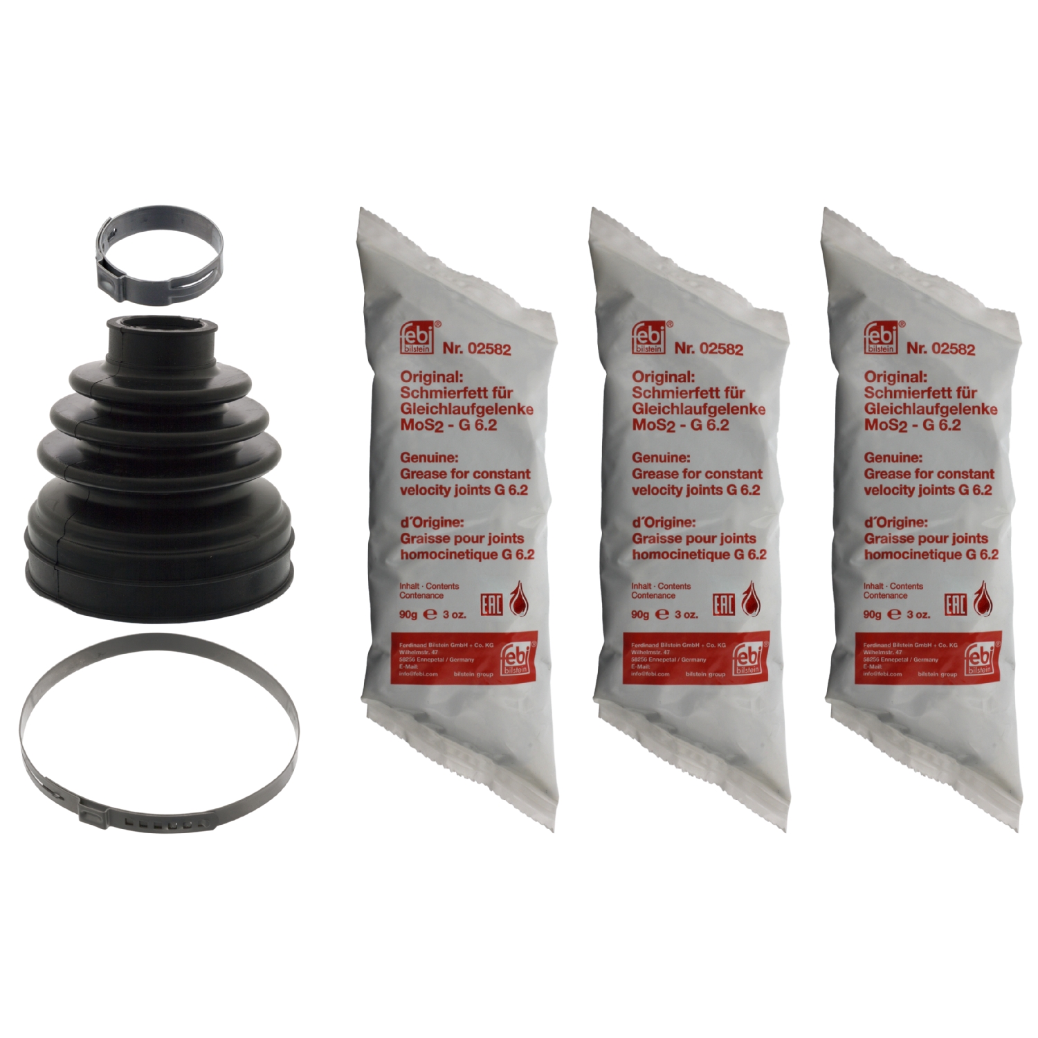 Jeu de joints-soufflets, arbre de commande | FEBI BILSTEIN