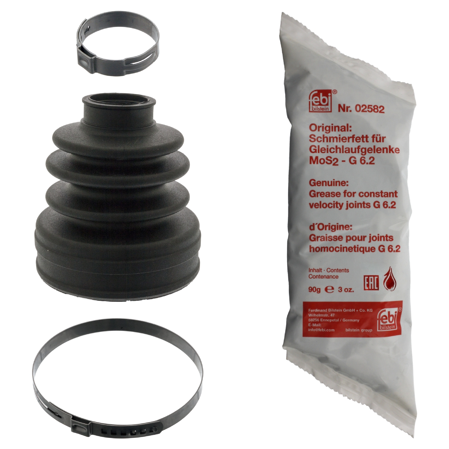 Jeu de joints-soufflets, arbre de commande | FEBI BILSTEIN