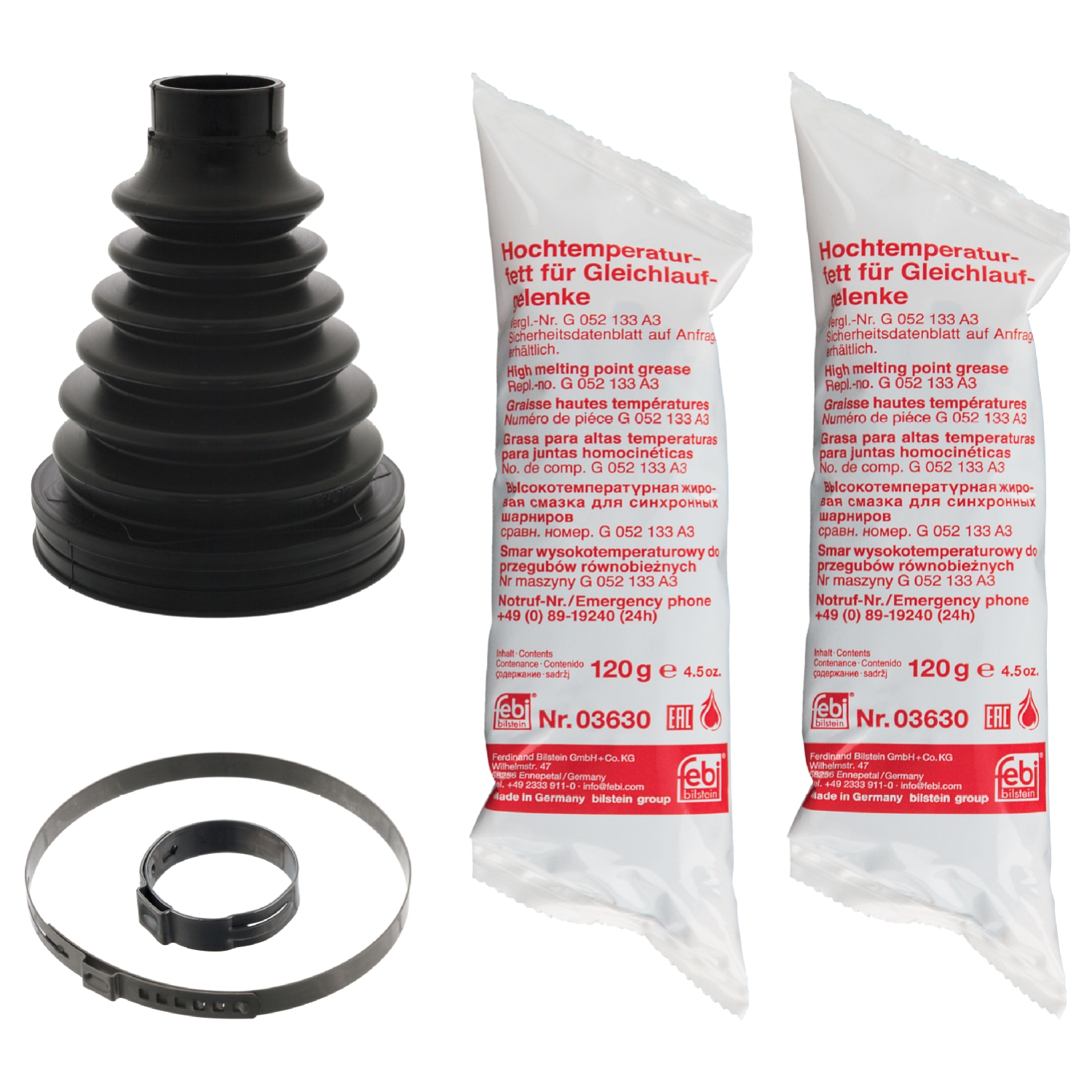 Jeu de joints-soufflets, arbre de commande | FEBI BILSTEIN