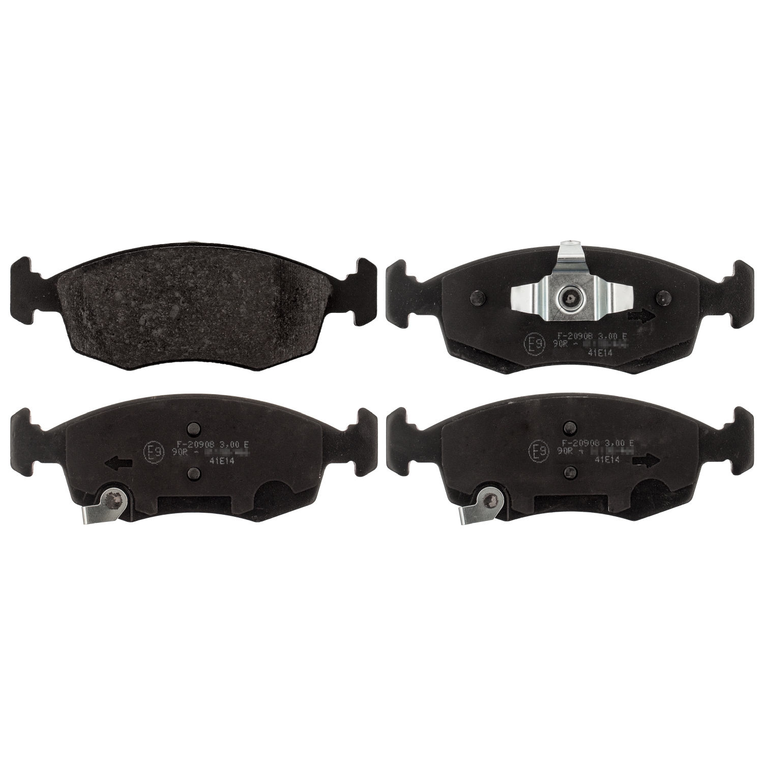 Jeu de 4 plaquettes de frein | FEBI BILSTEIN