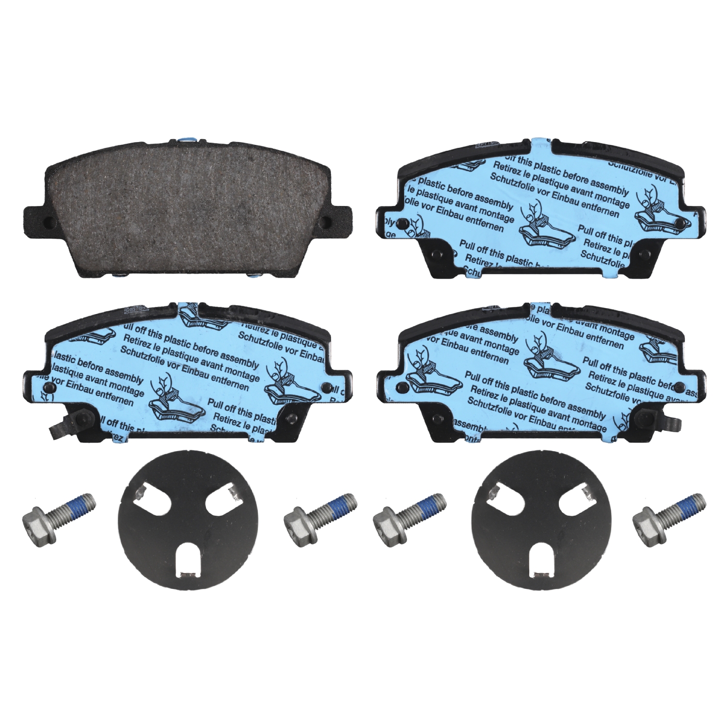 Jeu de 4 plaquettes de frein | FEBI BILSTEIN