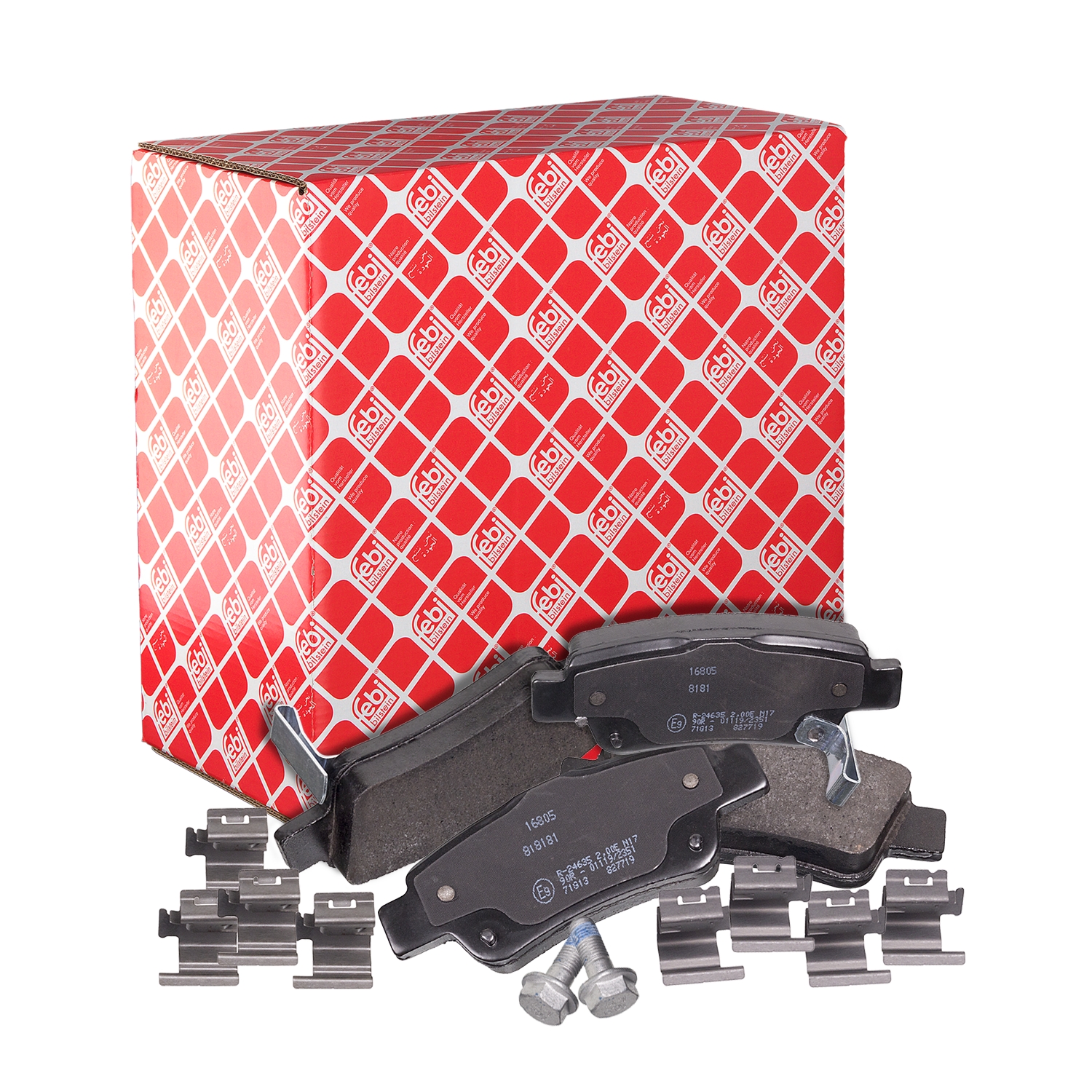 Jeu de 4 plaquettes de frein | FEBI BILSTEIN