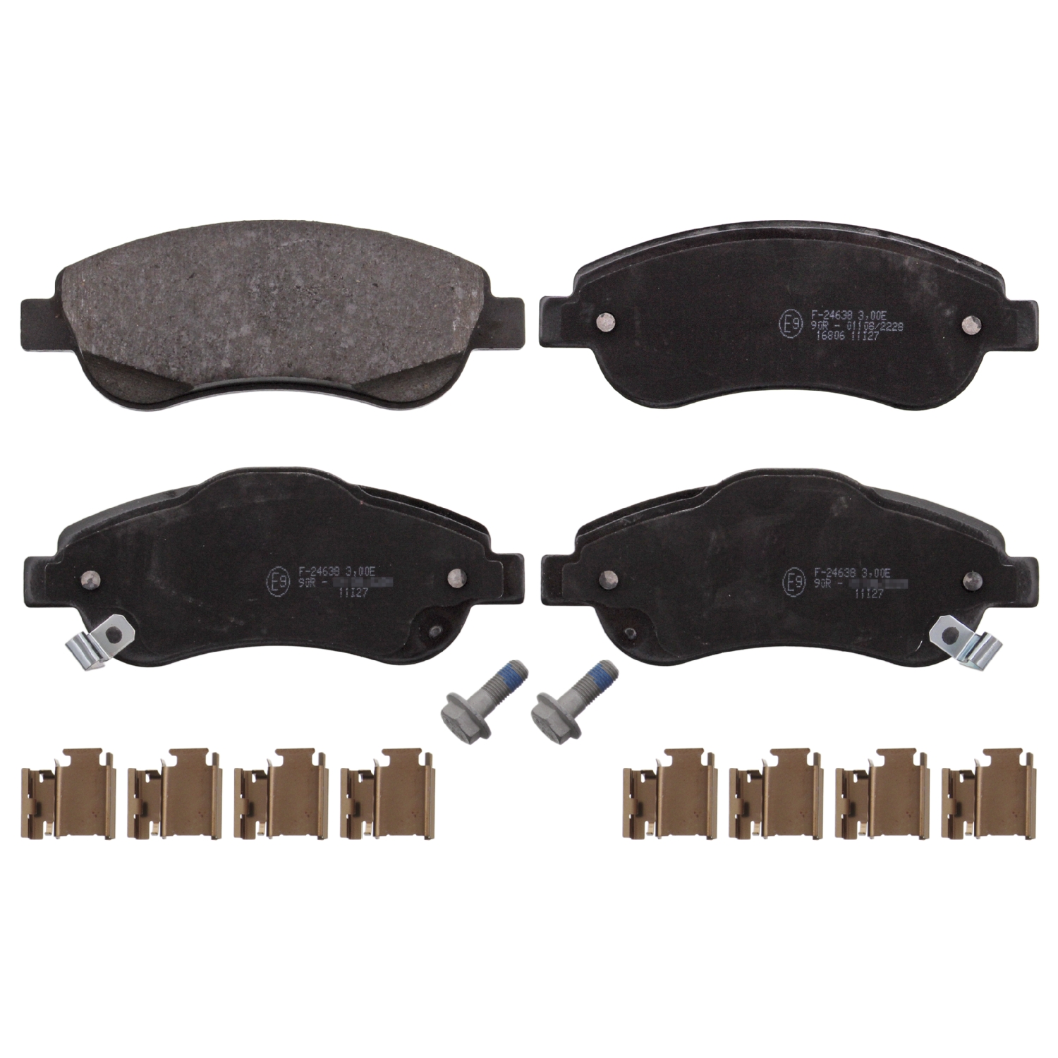 Jeu de 4 plaquettes de frein | FEBI BILSTEIN