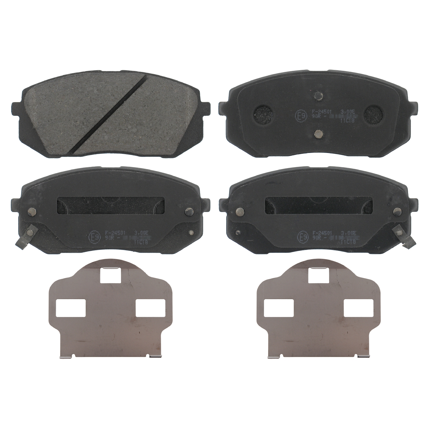 Jeu de 4 plaquettes de frein | FEBI BILSTEIN