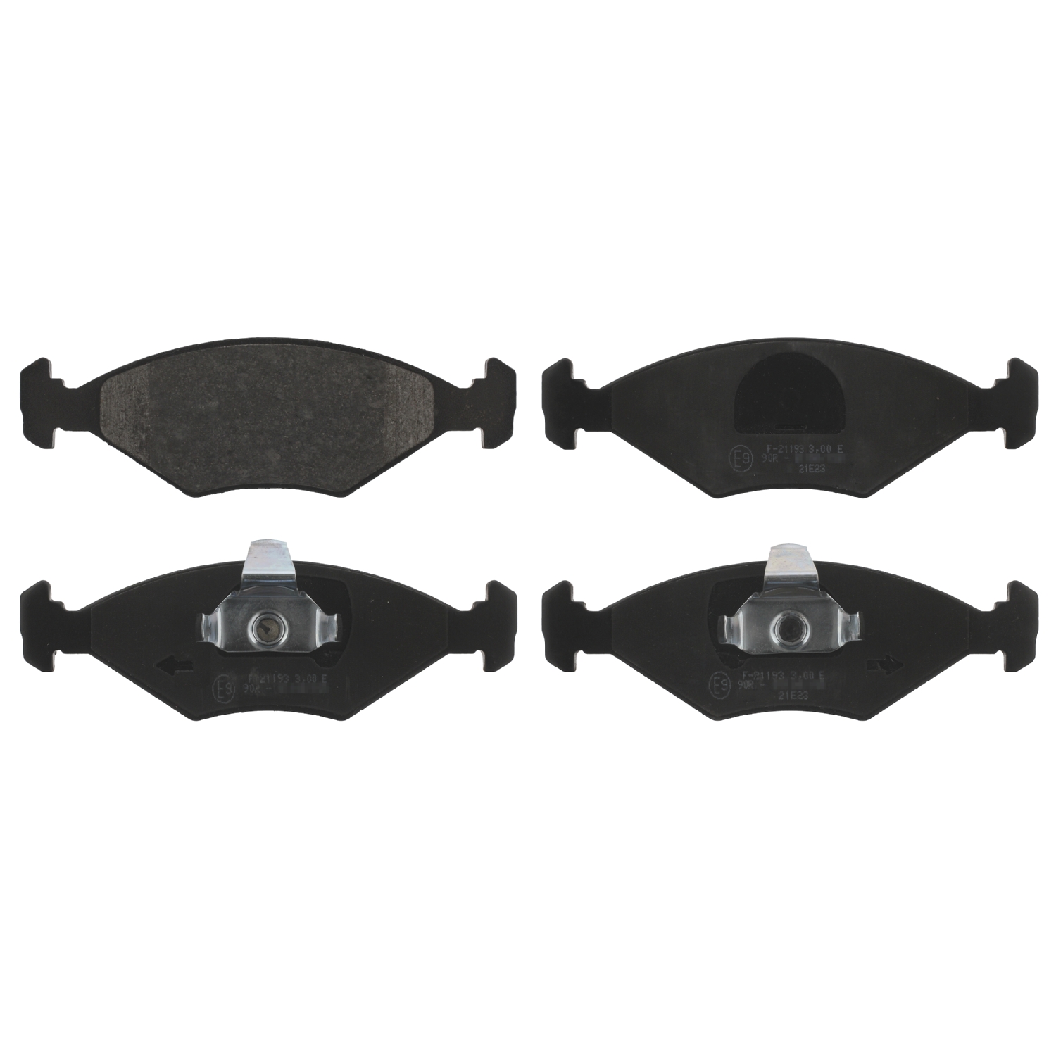 Jeu de 4 plaquettes de frein | FEBI BILSTEIN