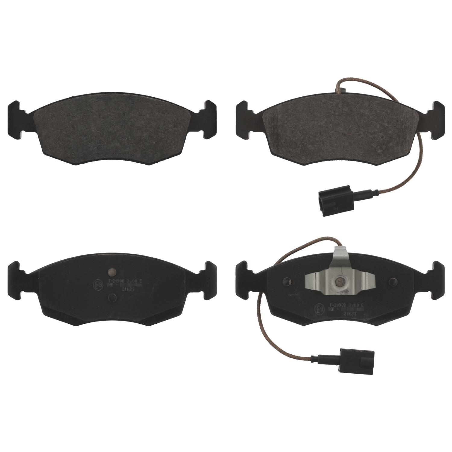 Jeu de 4 plaquettes de frein | FEBI BILSTEIN