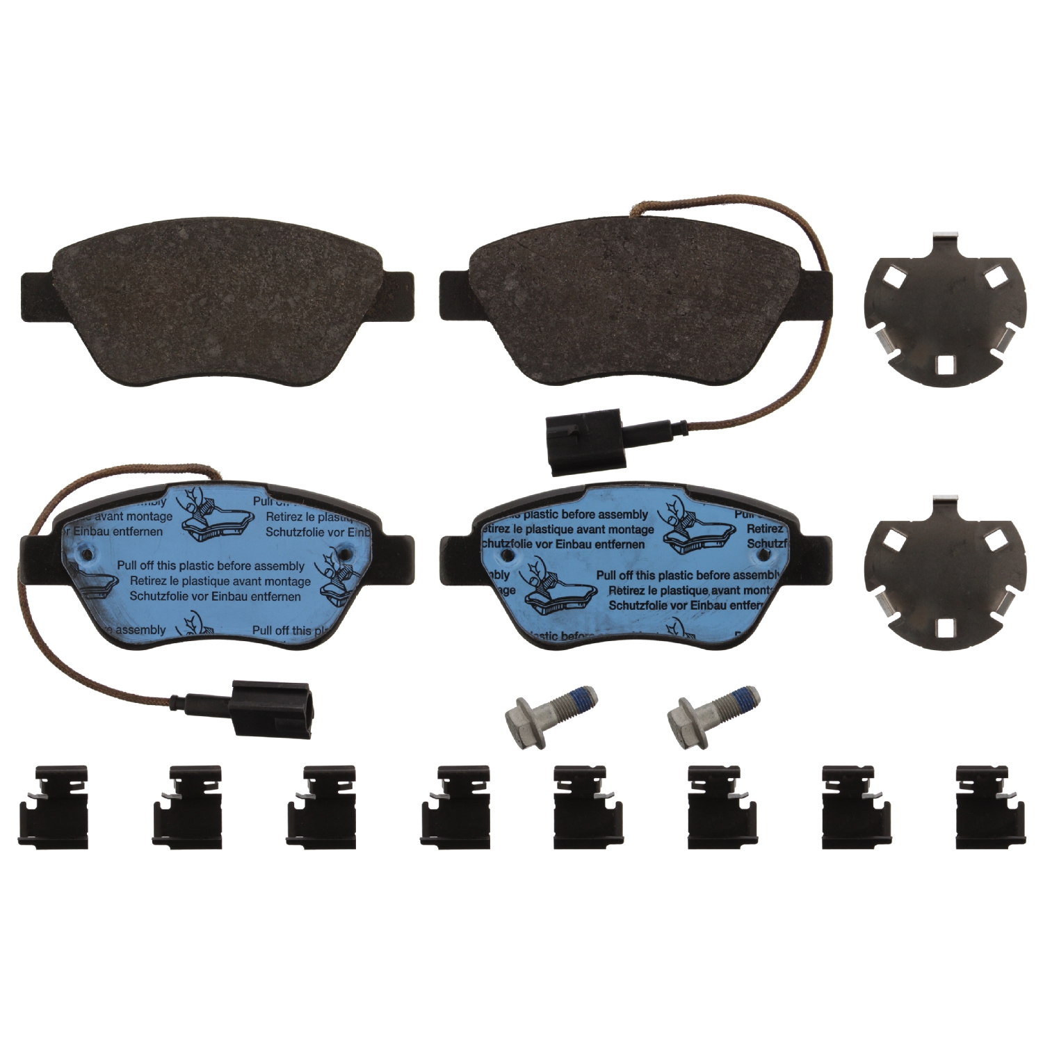 Jeu de 4 plaquettes de frein | FEBI BILSTEIN