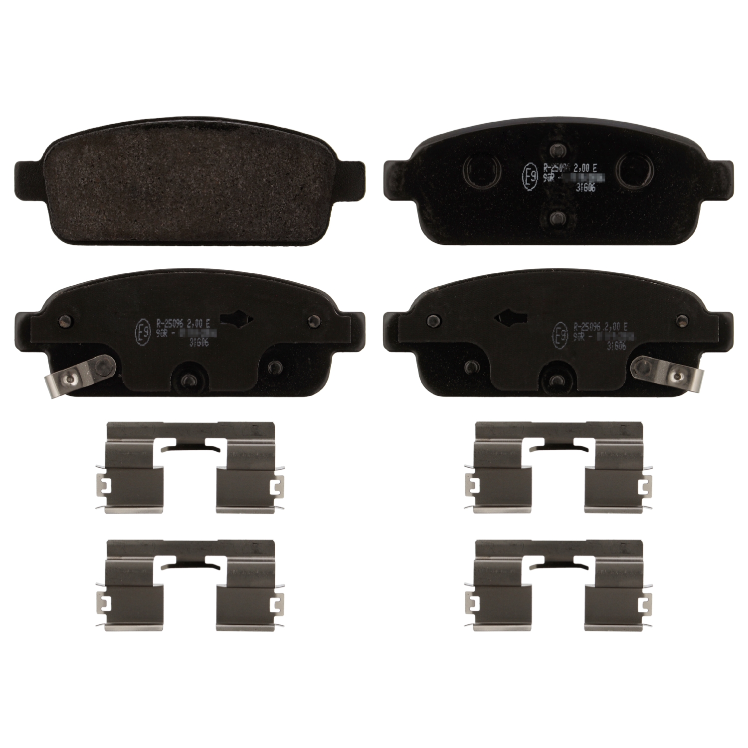 Jeu de 4 plaquettes de frein | FEBI BILSTEIN