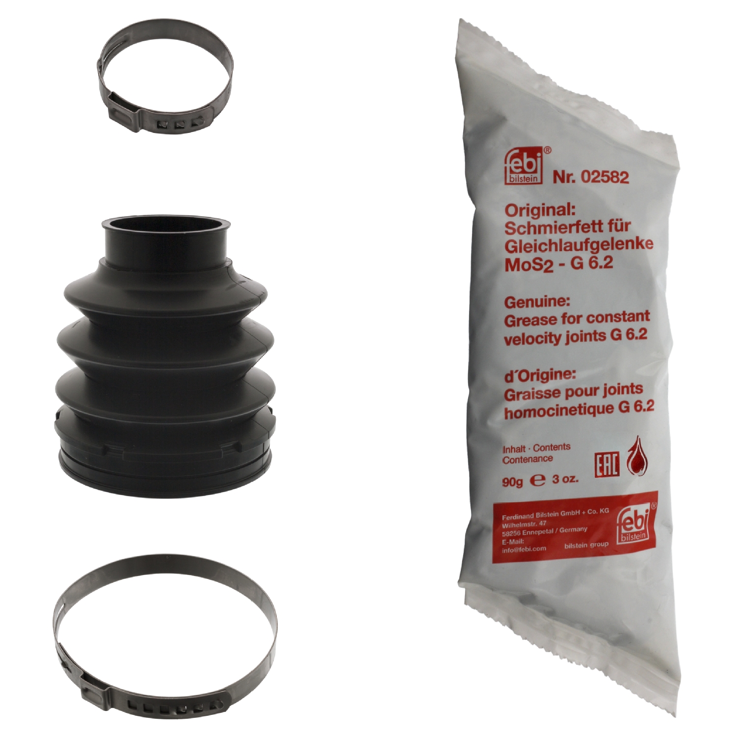 Jeu de joints-soufflets, arbre de commande | FEBI BILSTEIN