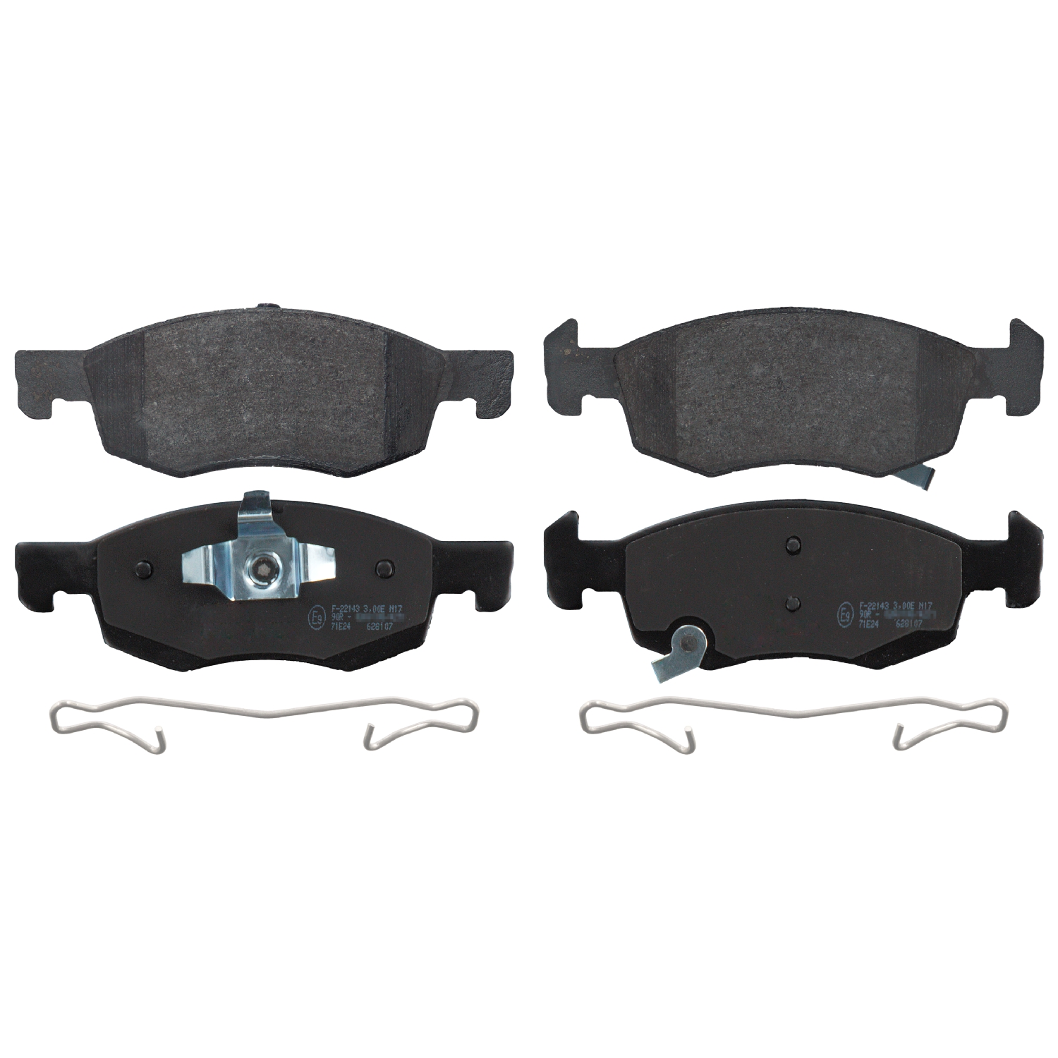 Jeu de 4 plaquettes de frein | FEBI BILSTEIN