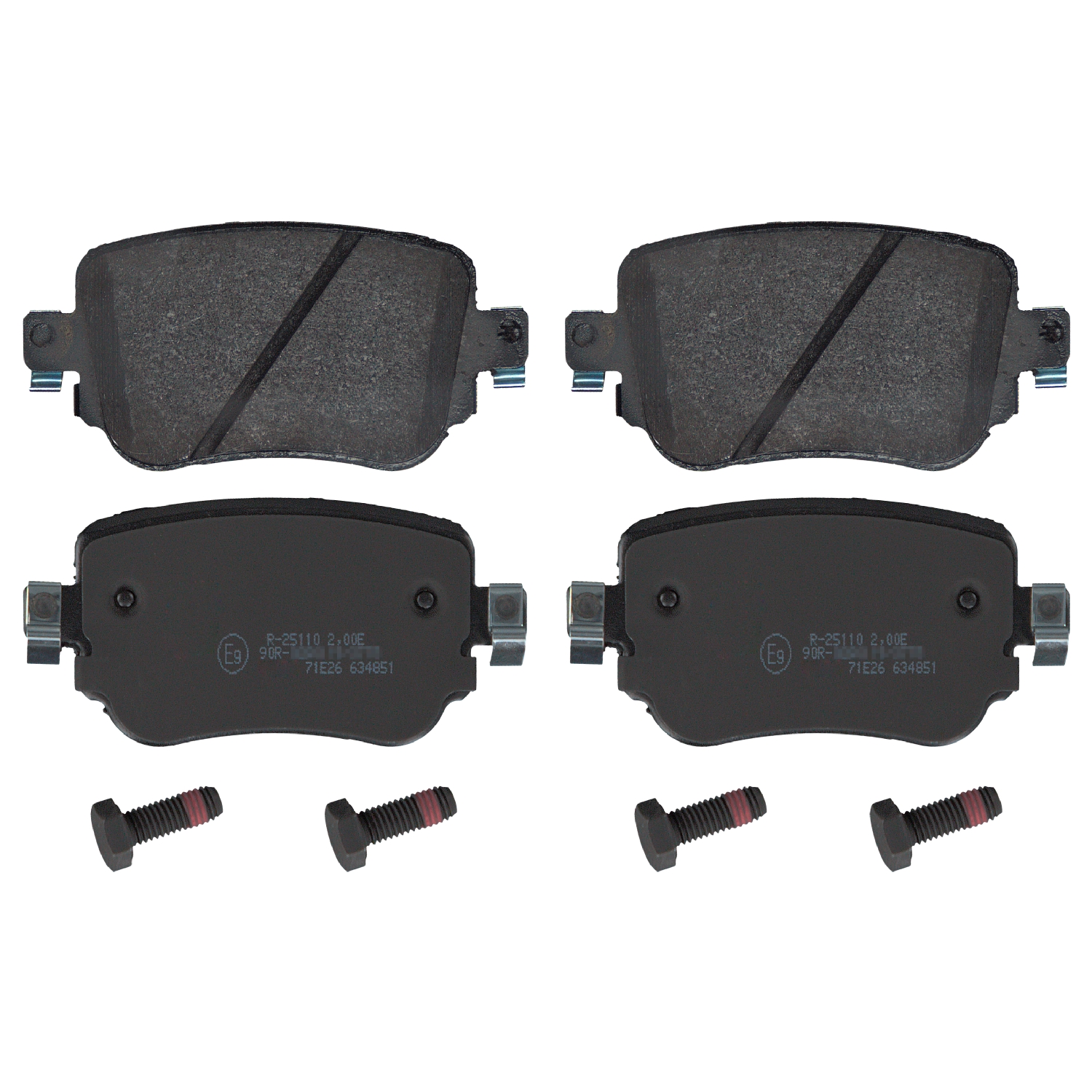 Jeu de 4 plaquettes de frein | FEBI BILSTEIN