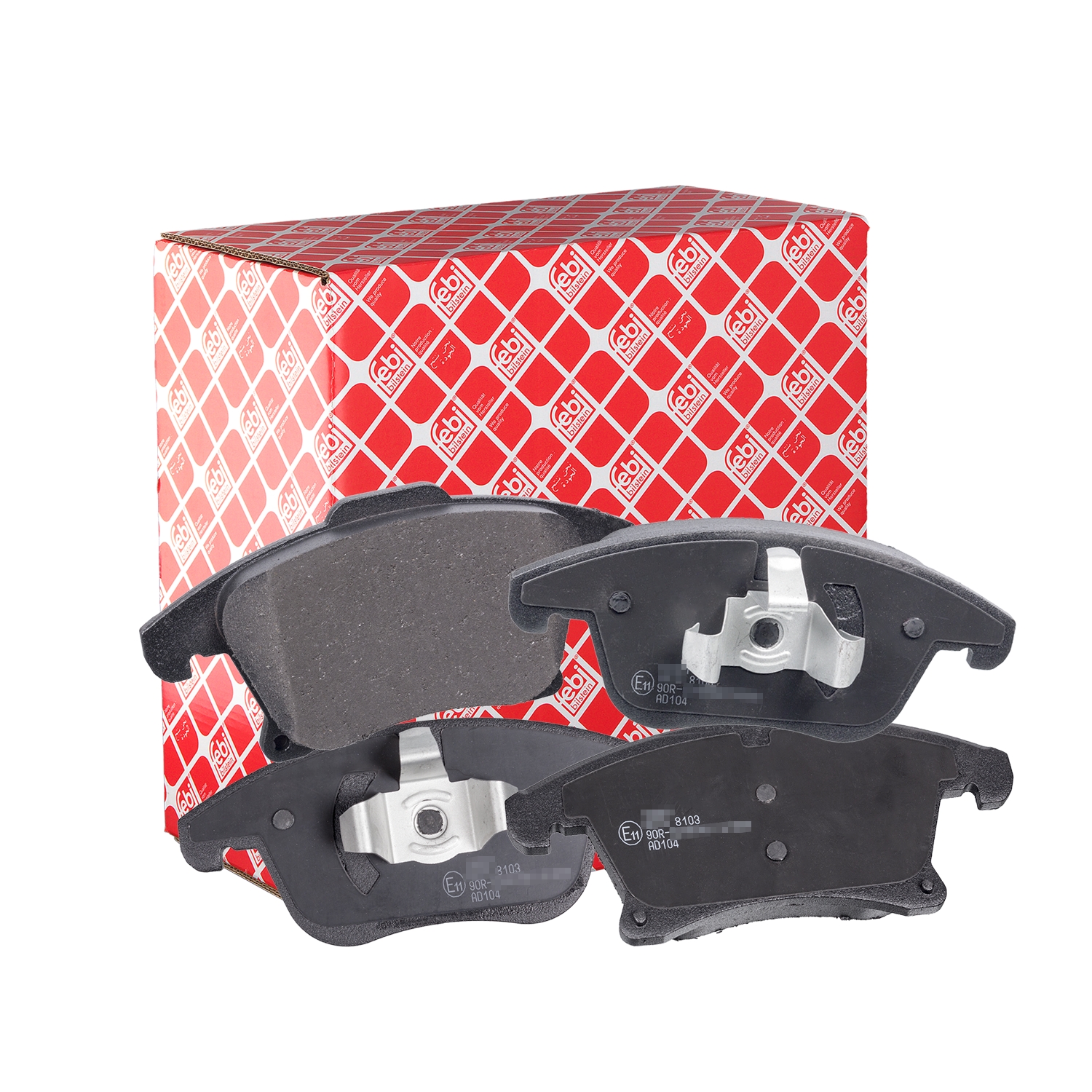 Jeu de 4 plaquettes de frein | FEBI BILSTEIN