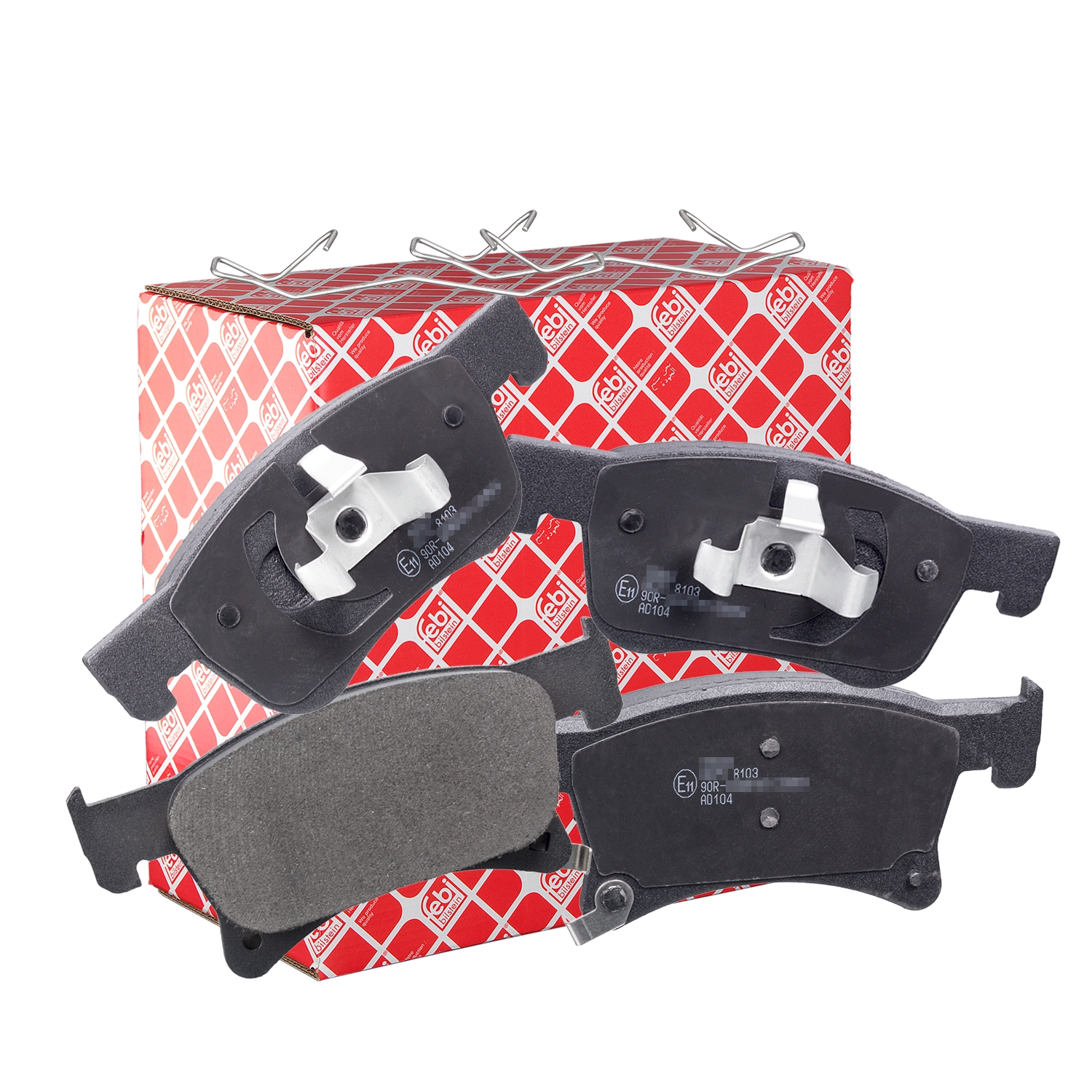 Jeu de 4 plaquettes de frein | FEBI BILSTEIN