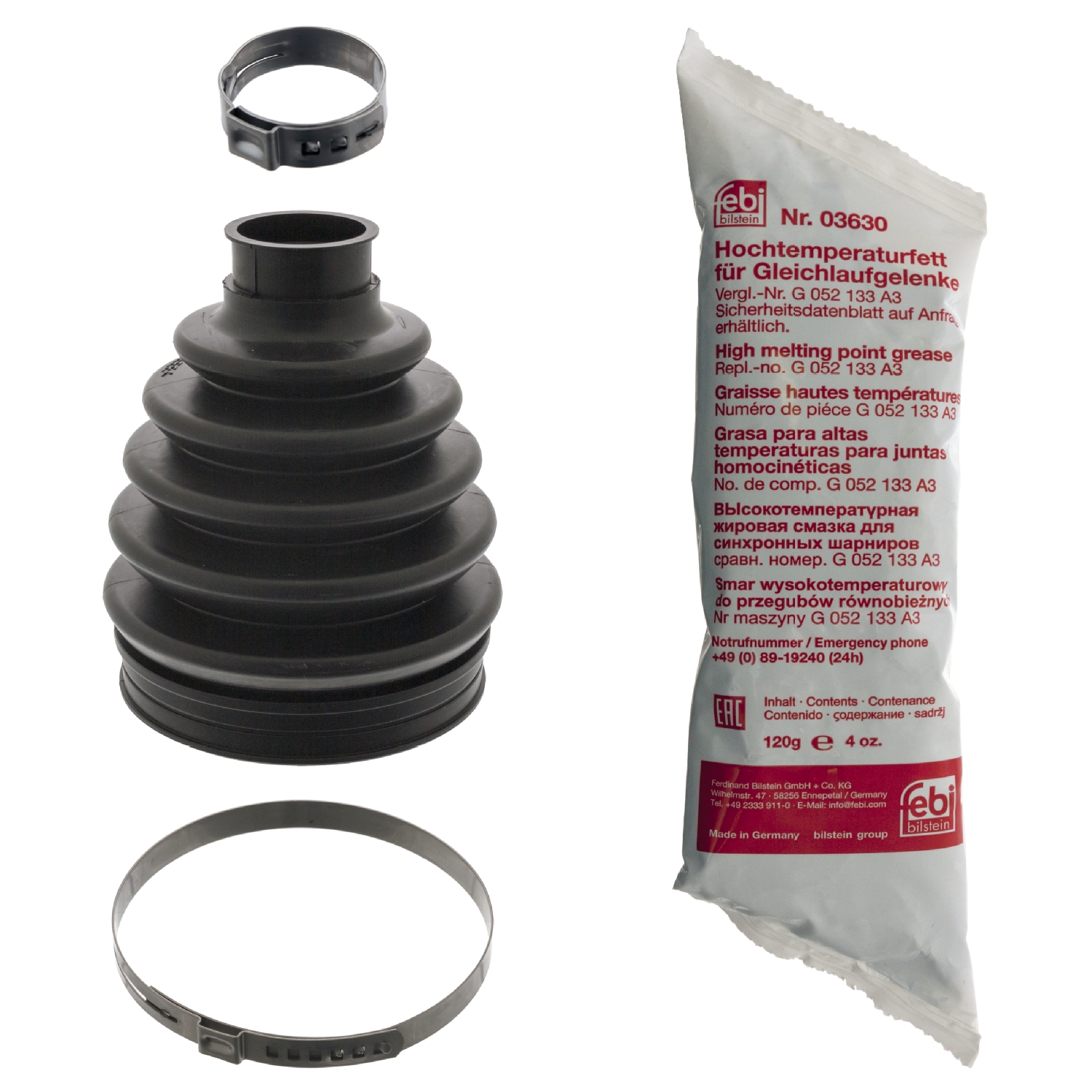 Jeu de joints-soufflets, arbre de commande | FEBI BILSTEIN