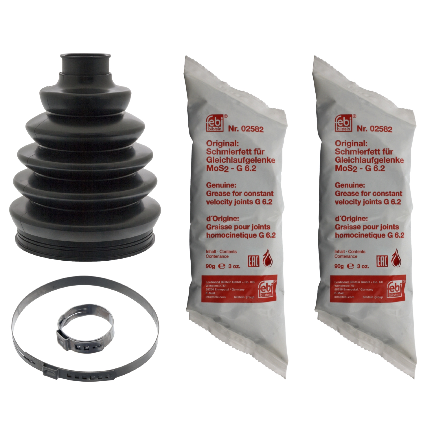 Jeu de joints-soufflets, arbre de commande | FEBI BILSTEIN