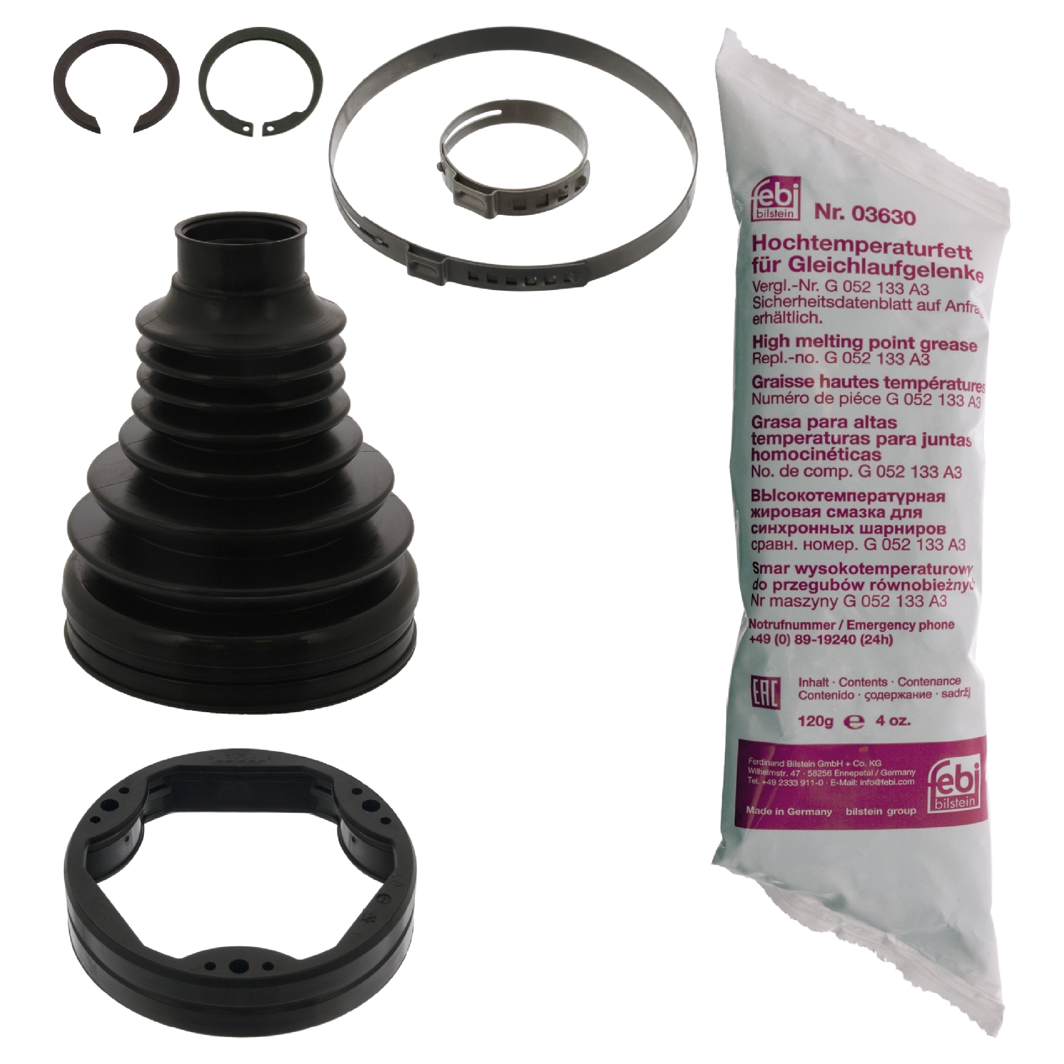 Jeu de joints-soufflets, arbre de commande | FEBI BILSTEIN