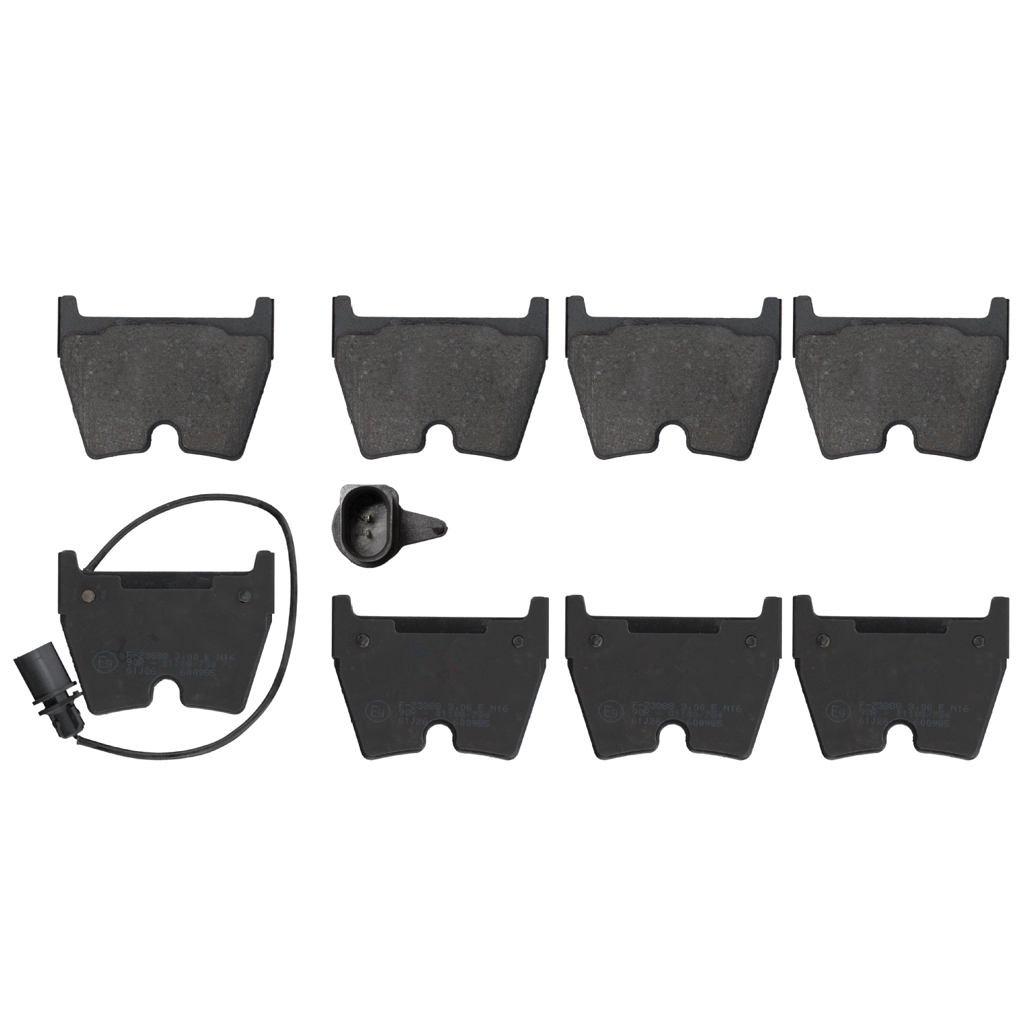 Jeu de 4 plaquettes de frein | FEBI BILSTEIN