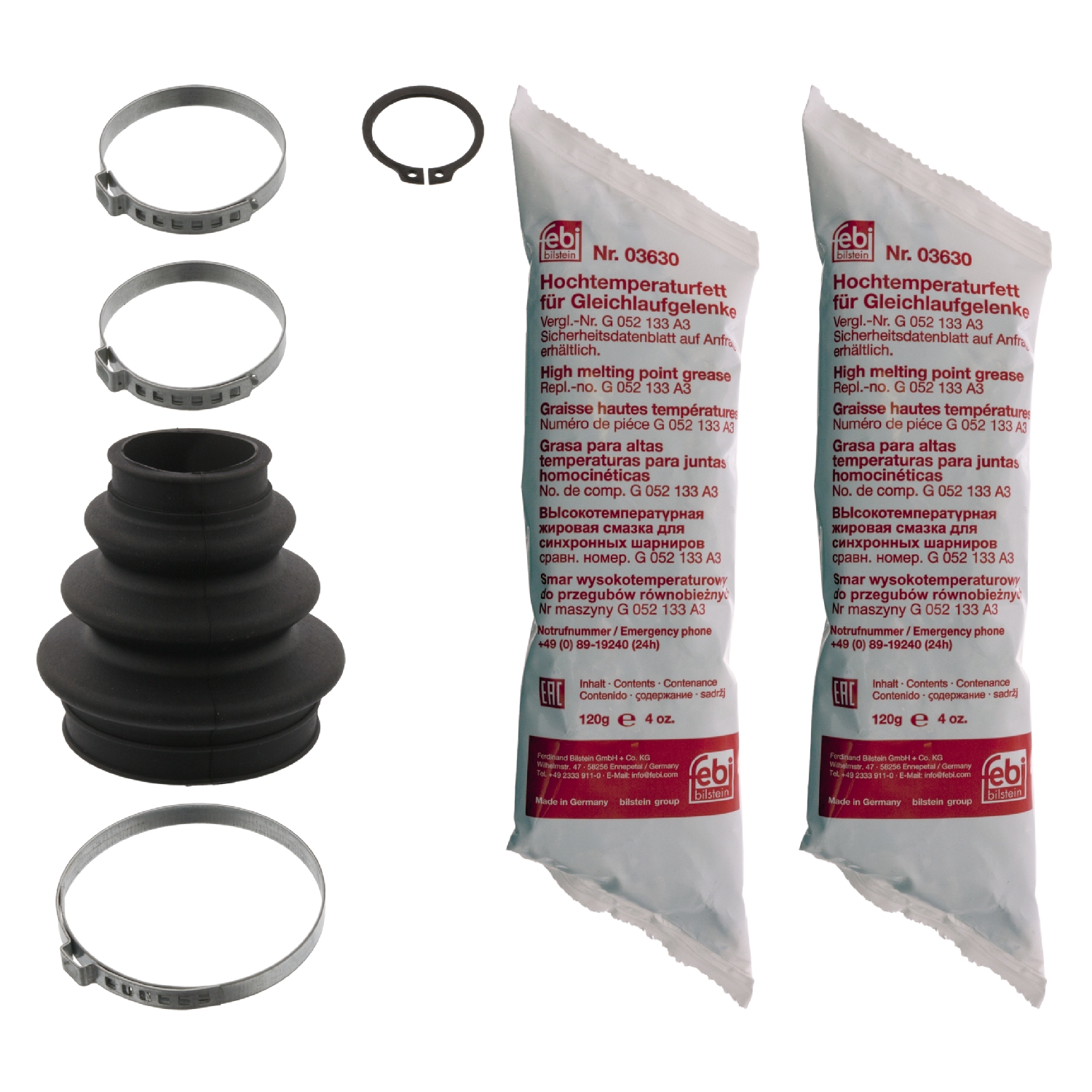 Jeu de joints-soufflets, arbre de commande | FEBI BILSTEIN