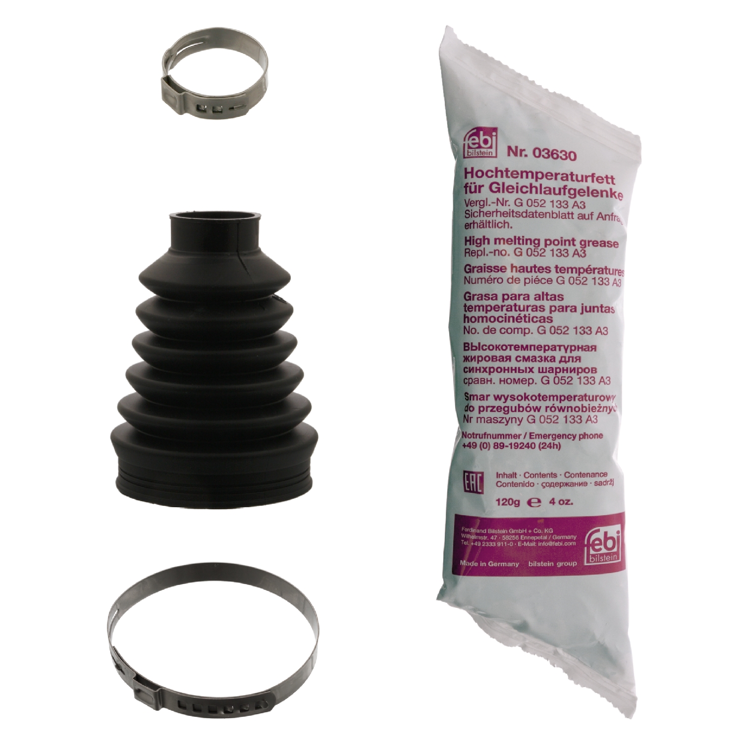 Jeu de joints-soufflets, arbre de commande | FEBI BILSTEIN