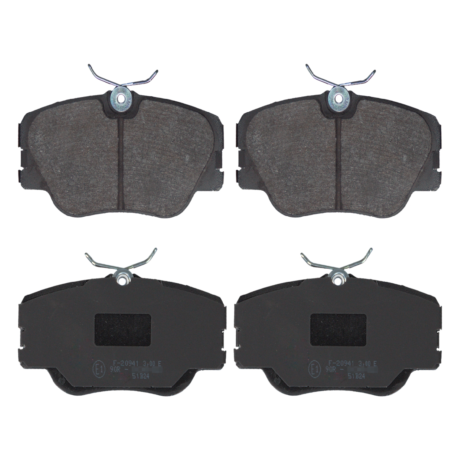 Jeu de 4 plaquettes de frein | FEBI BILSTEIN