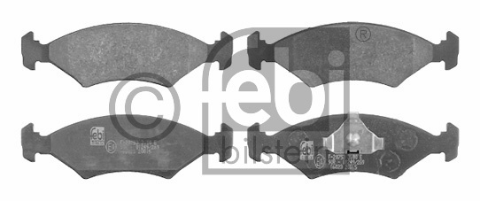 Jeu de 4 plaquettes de frein | FEBI BILSTEIN