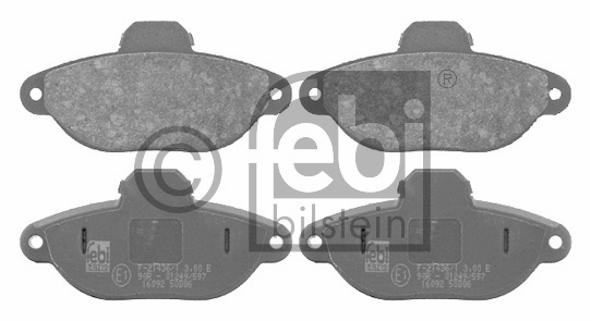 Jeu de 4 plaquettes de frein | FEBI BILSTEIN