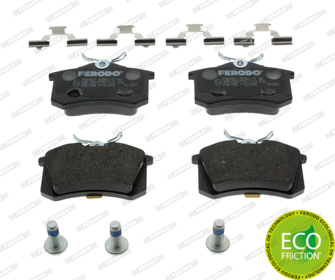 Jeu de 4 plaquettes de frein | FERODO