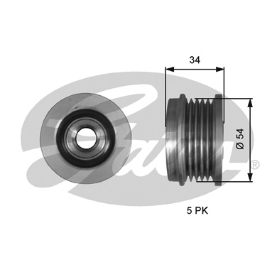 Poulie roue libre, alternateur DriveAlign® | GATES